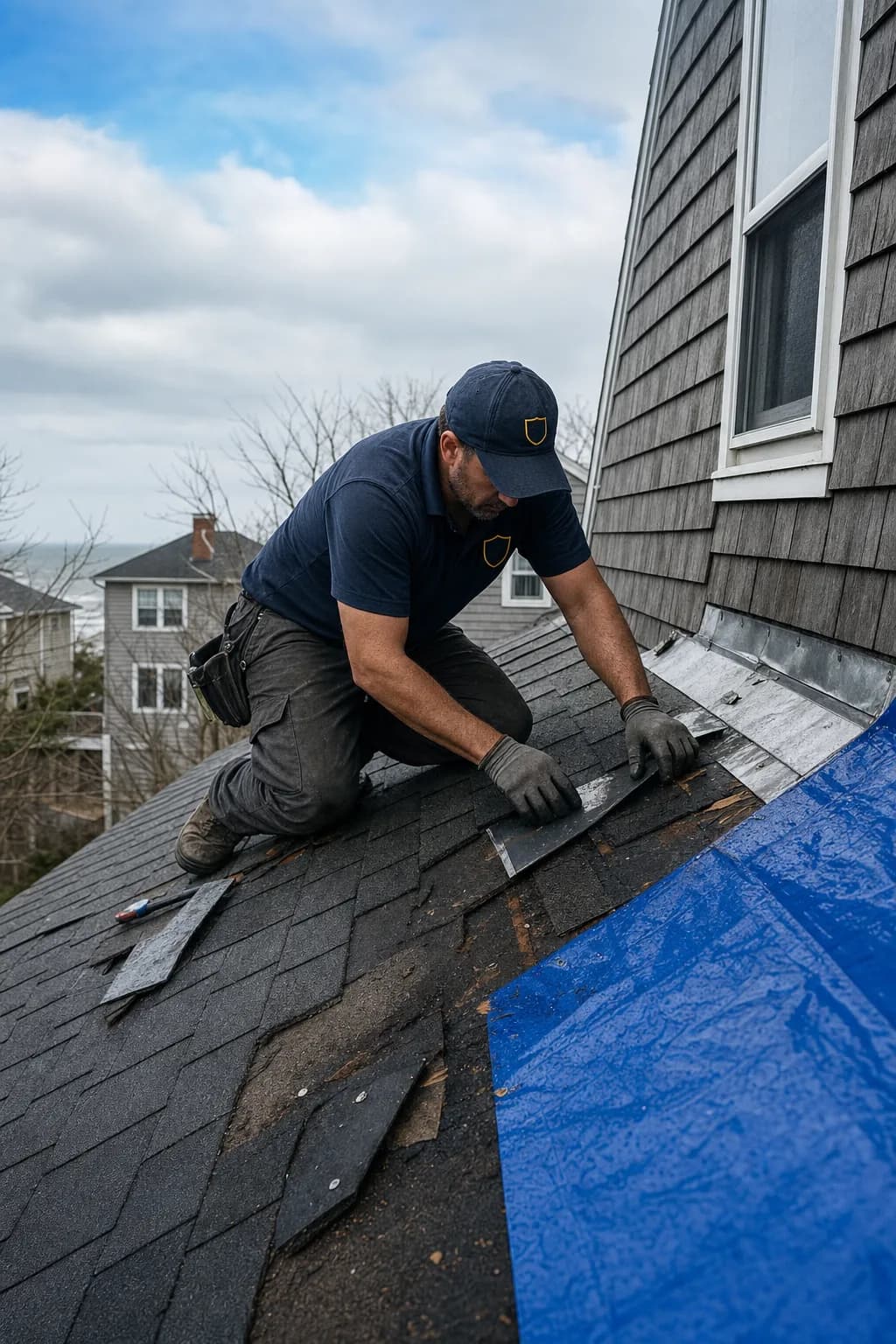 Storm damage, rebuilt in Atlantic County, New Jersey by HappyRoof