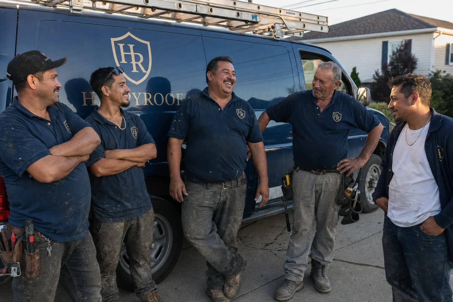 The HappyRoof Roofing & Exteriors crew in Atlantic County, New Jersey