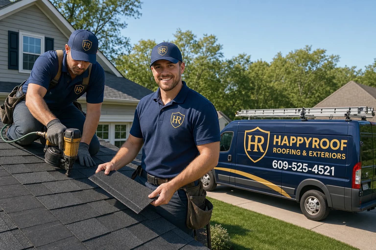 Storm-Damaged Roof, Rebuilt in Atlantic County, New Jersey by HappyRoof